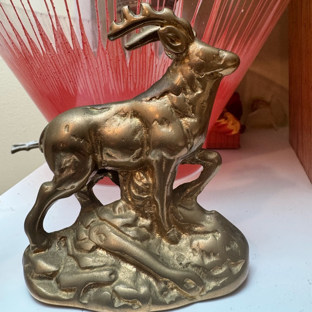 Vintage brass buck